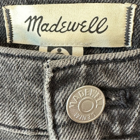 Madewell Jeans Womens 27 Black The Perfect Vintage Jean Straight Distressed - Picture 3 of 9